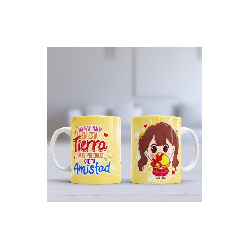 Taza amistad preciada