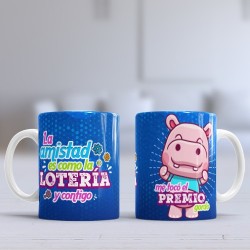 Taza premio loteria