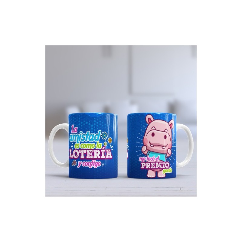Taza premio loteria