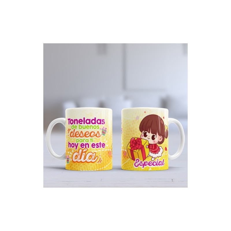 Taza toneladas buenos deseos