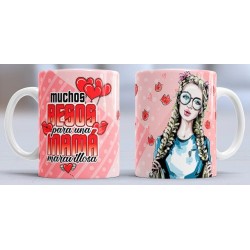 Taza besos mamá