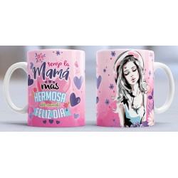 Taza hermosa mamá
