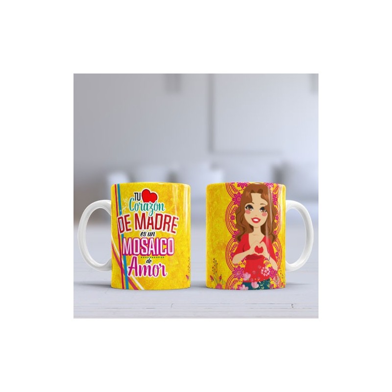 Taza Mamá mosaico