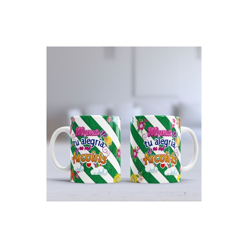 Taza Mamá arcoiris