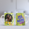 Taza Mamá dia foto verde