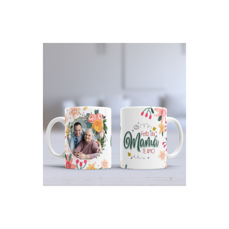 Taza Mamá foto blanca