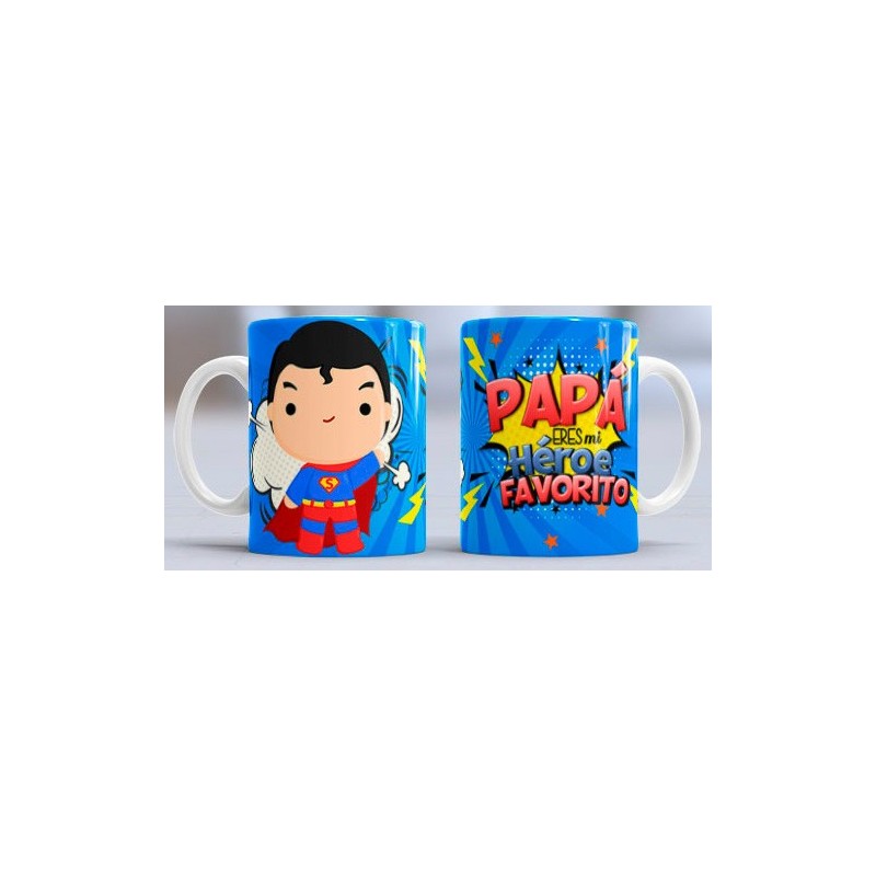 Taza Papá heroe sup