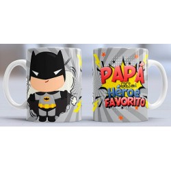 Taza Papá heroe bat