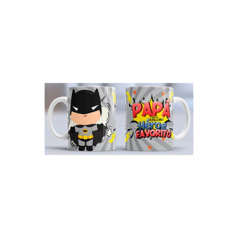 Taza Papá heroe bat