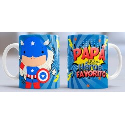 Taza Papá heroe cap