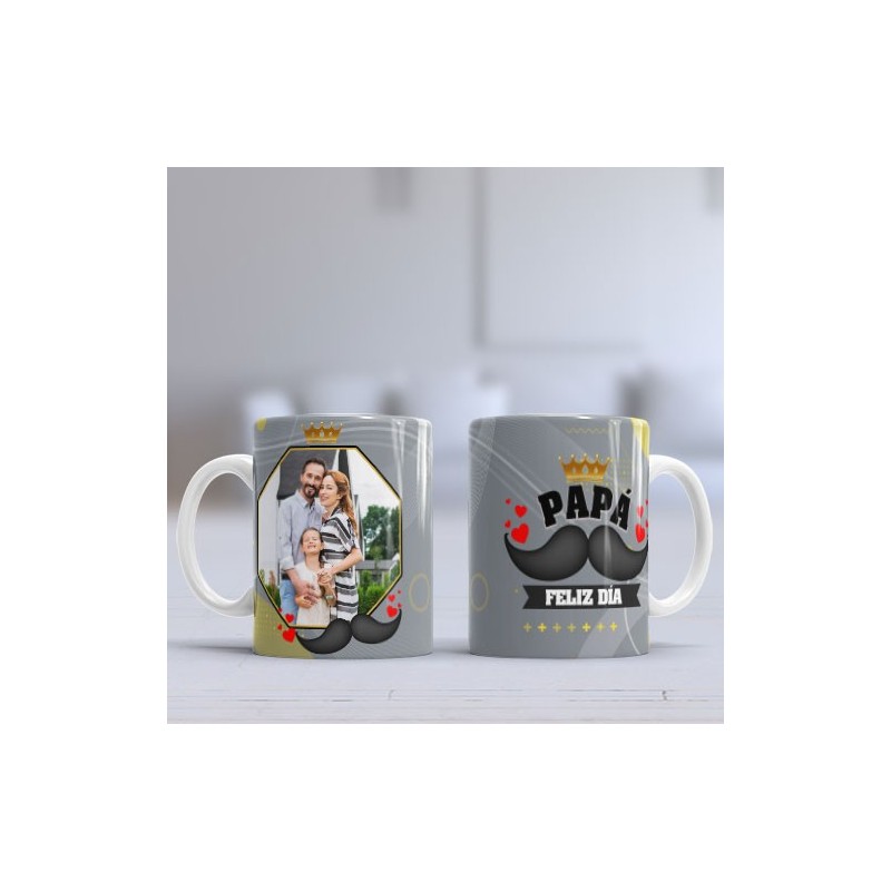 Taza Papá bigote foto