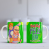 Taza Papá feliz verde