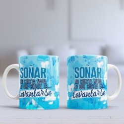 Taza soñar levantarse