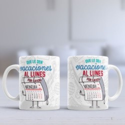 Taza vacaciones lunes
