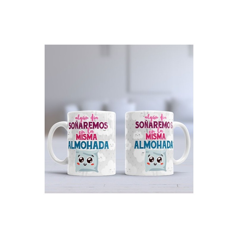 Taza sueños almohada