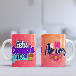 Taza cumpleaños amor