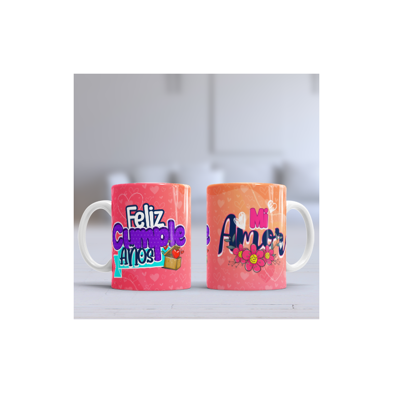 Taza cumpleaños amor