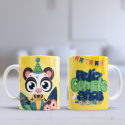 Taza cumpleaños animal