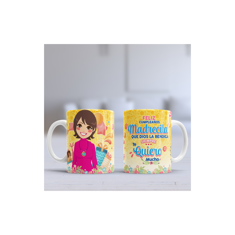 Taza cumpleaños madrecita