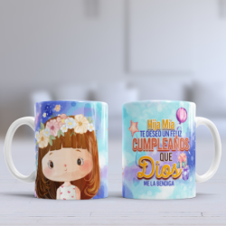 Taza cumpleaños hija clara