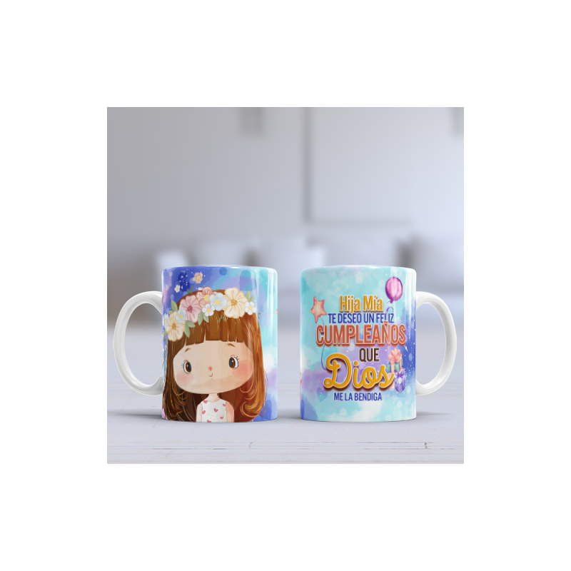 Taza cumpleaños hija clara
