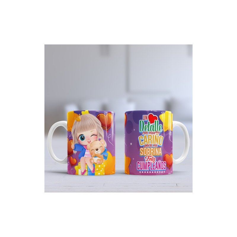 Taza cumpleaños sobrina