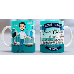 Taza Controlador aéreo hombre