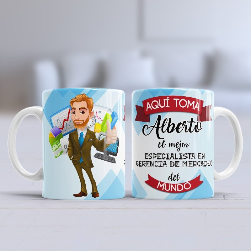 Taza Especialista en gerencia de mercadeo