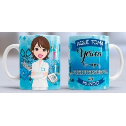 Taza Fisioterapueta mujer
