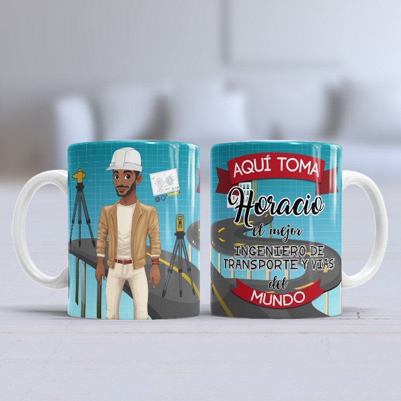 Taza Ingeniero de Transporte y vías