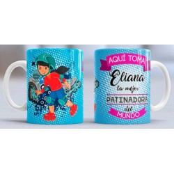 Taza Patinadora