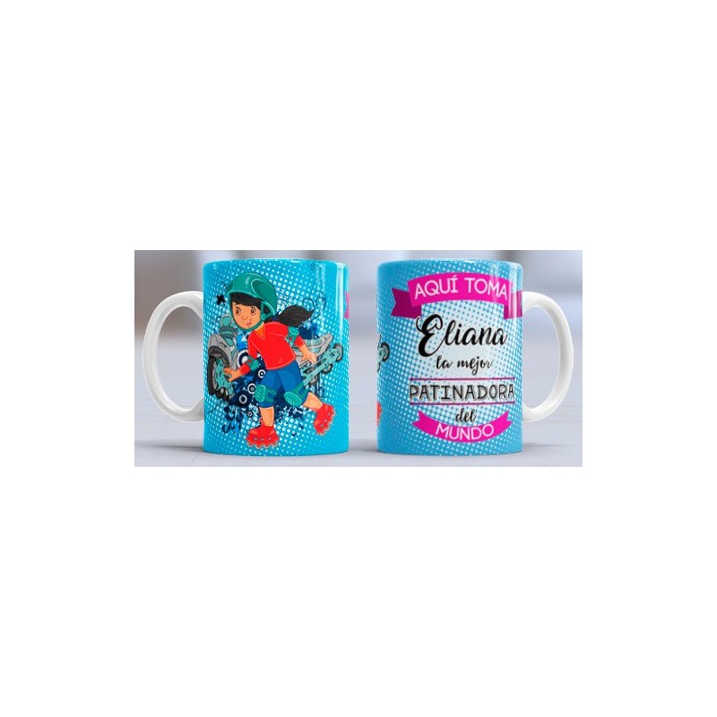 Taza Patinadora