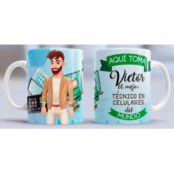 Taza Técnico de celulares